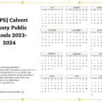 CCPS Calvert County Public Schools Calendar For 2023 2024