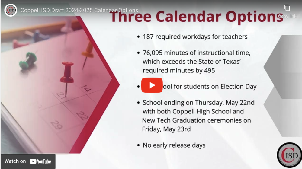 CISD Seeking Feedback On 2024 2025 Calendar Options Through Jan 5 