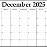 December Calendar For 2025 Christopher Lambert