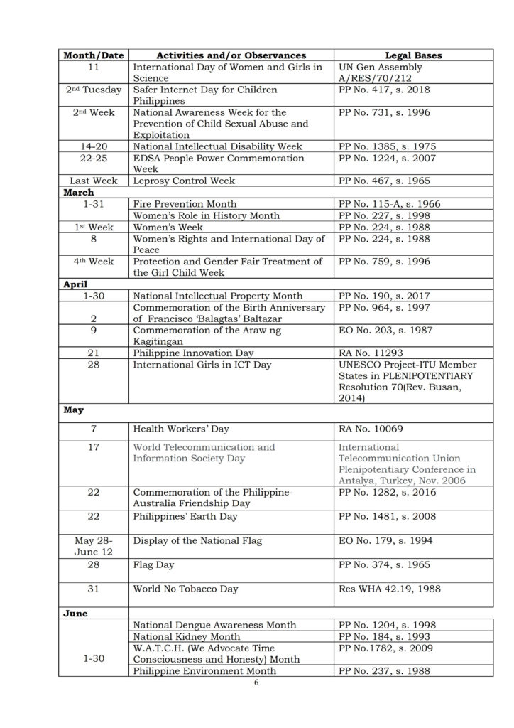 DEPED Calendar Of Activities For School Years 2025 2026 Design 