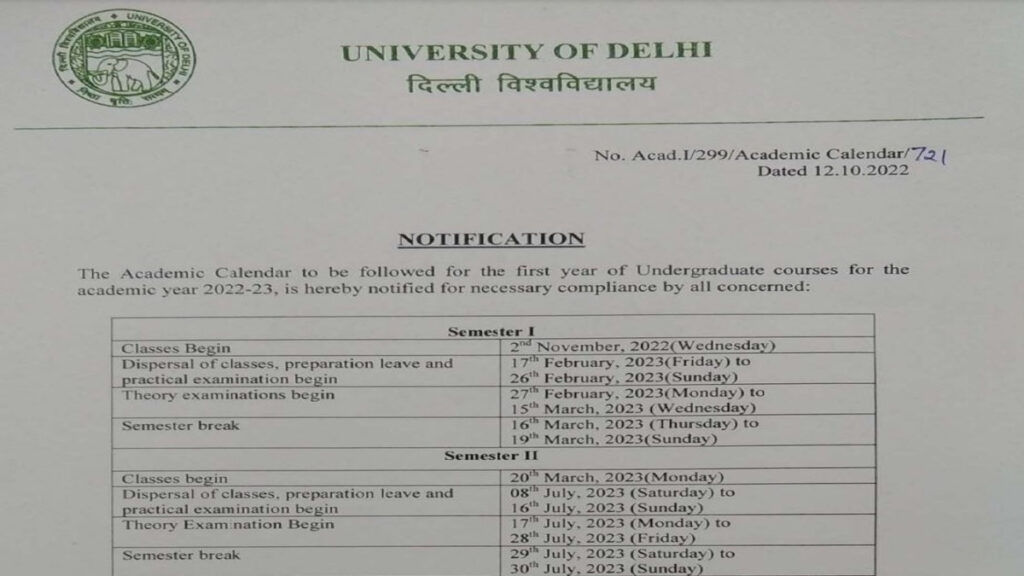 Du Academic Calendar 2025 2025 6th Semester Cindie Martina