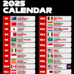 F1 Calendar 2025 Dates And Times Carla Marnia