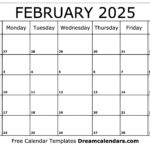 February 2025 Calendar With Holidays PDF A Comprehensive Guide