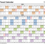 Fiscal Calendars 2025 Free Printable Word Templates