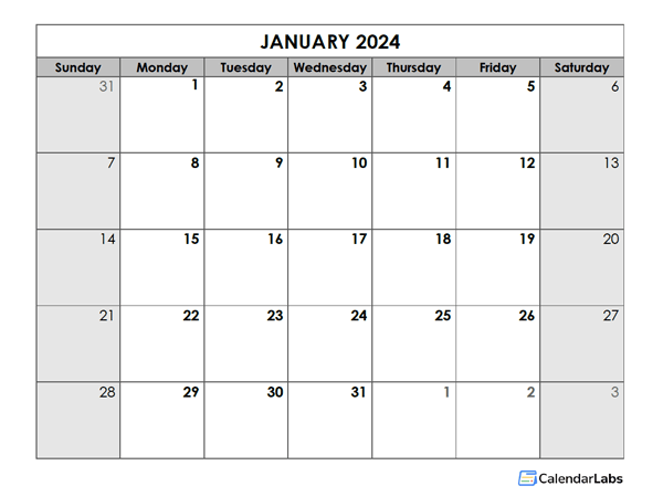 Free Monthly Printable Calendar 2024 Word Document 2024 CALENDAR 