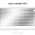 Free Printable 2025 Lunar Calendar Moon Phases