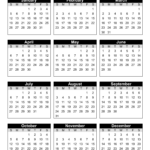 Free Printable 2025 Yearly Calendar DIY Projects Patterns Monograms