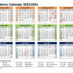 Free Printable Academic Calendar 2023 To 2024 Templates Printable Tree