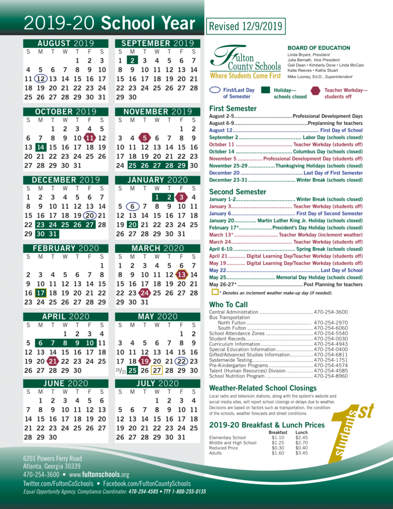 Fulton County Schools Calendar 2024 Ashlee Tabina