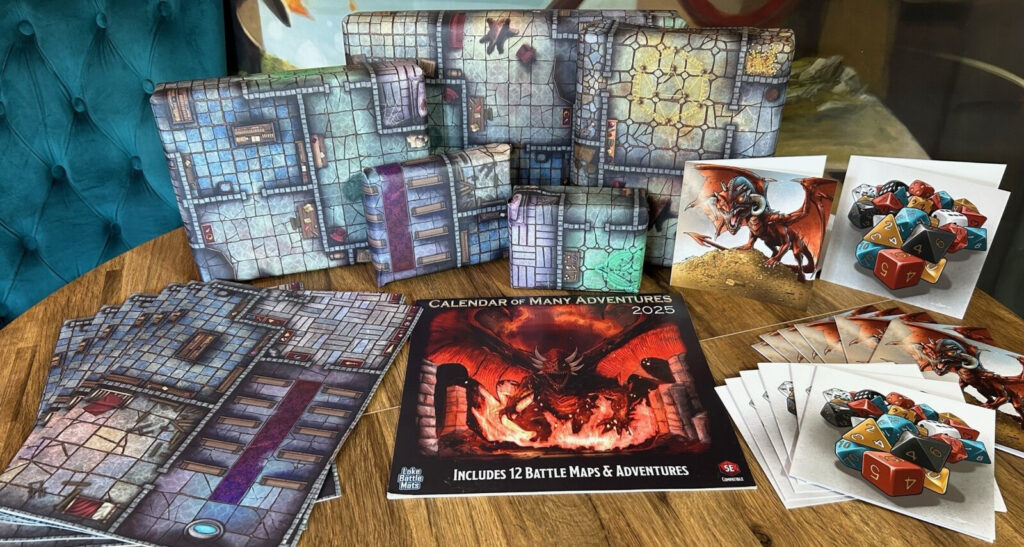 Grab Loke BattleMats Calendar Of Many Adventures 2025 Soon OnTableTop 