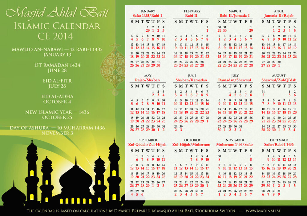 Islamic Calendar 2025 A Comprehensive Guide Editable Calendar 