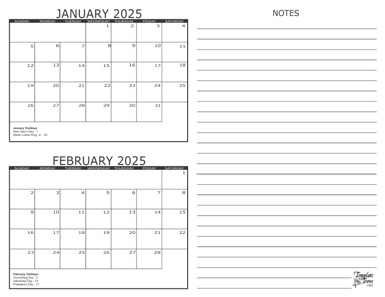 January February 2025 Calendar A Comprehensive Guide Calendar 