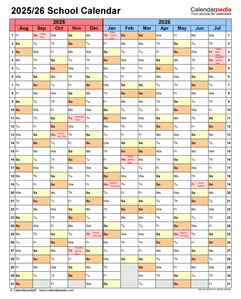 JCPS 2025 2026 School Year Calendar A Comprehensive Guide Excel 