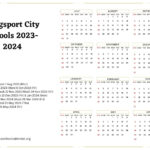 Kingsport City Schools Calendar With Holidays 2023 2024