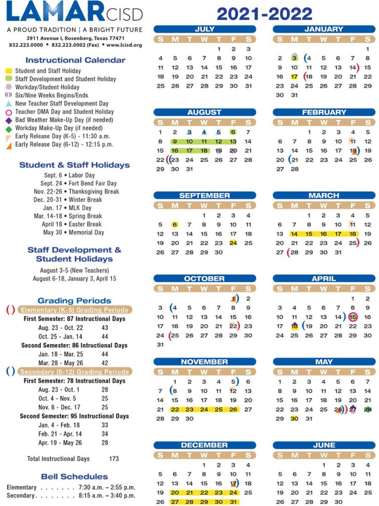 LCISD Calendar 2025 2026 A Comprehensive Overview Calendar January 