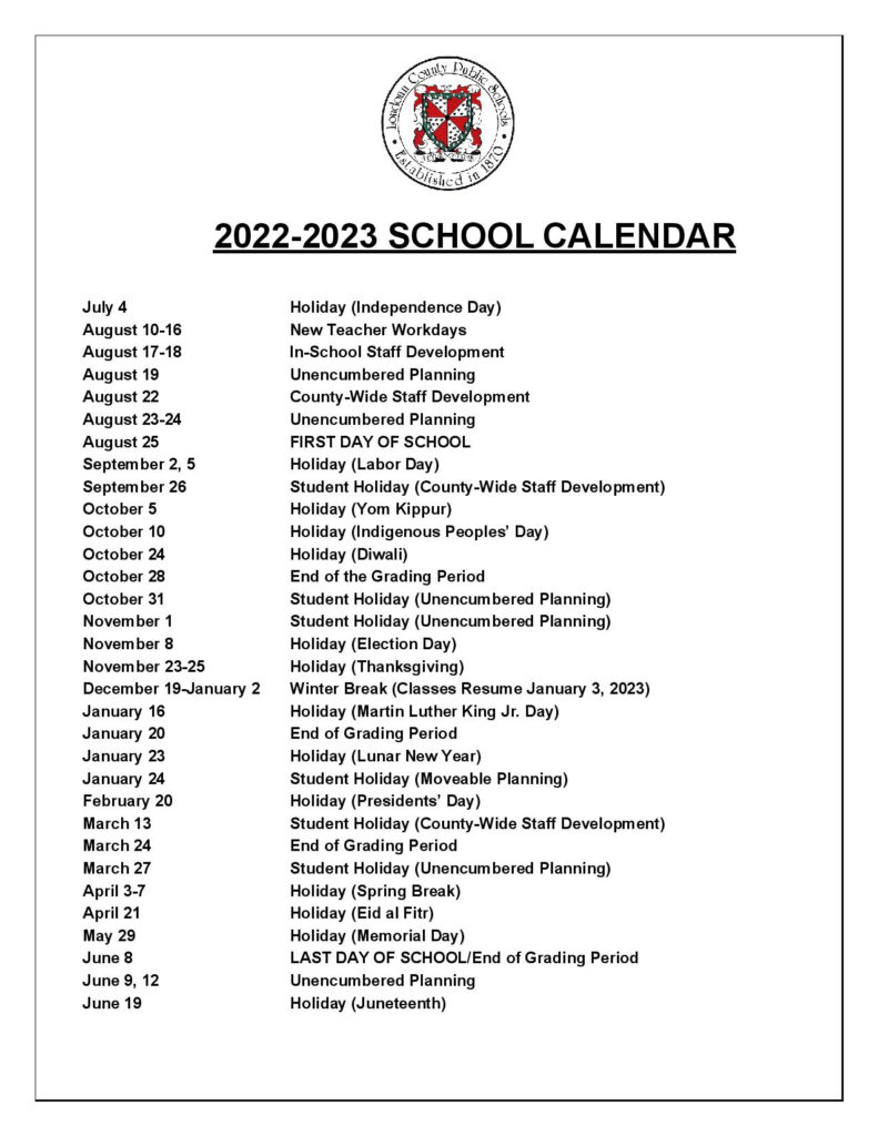 Lcps School Calendar 2025 2025 2025 26 Gnni Phylis