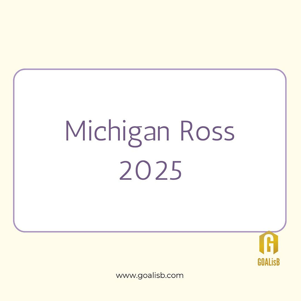 Michigan Ross MBA 2025 27