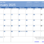 Monthly 2025 Calendar Templates For Word Alisun Margot