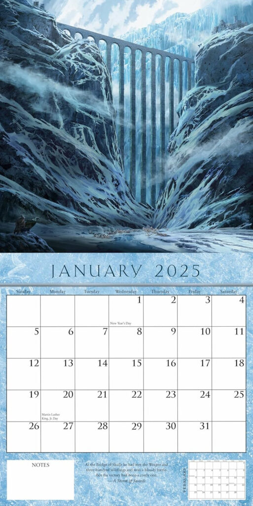 New 2025 Calendar Images Released Objects Of Ice And Fire A Forum 