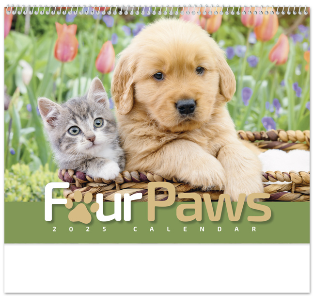 Paw Print Calendar 2025 Tammi Fionnula