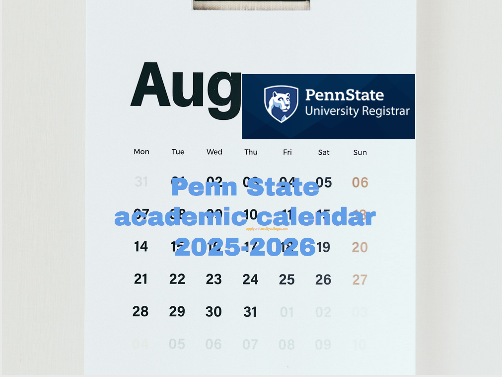 Penn State Academic Calendar Fall 2025 Aliza Korney