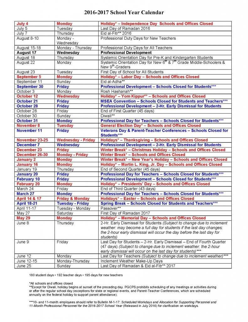 PGCPS Calendar 2025 A Comprehensive Guide For Students And Parents 