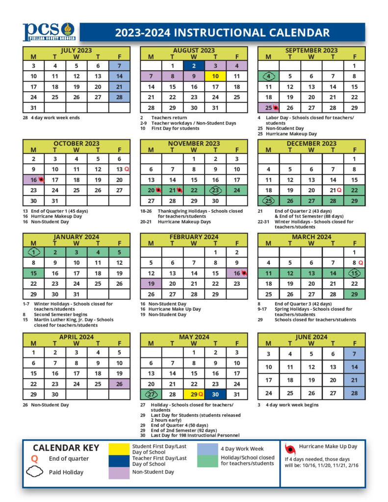 Pinellas County Schools Calendar 2024 2025 With Holidays