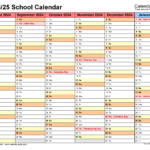 Printable 2024 25 School Calendar Carol Cristen