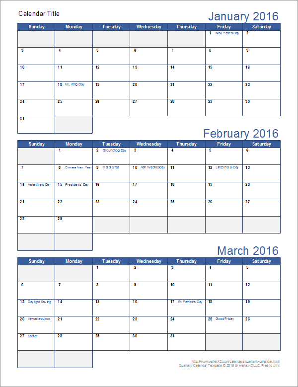 Printable Quarterly Calendar 2025 A Comprehensive Guide To Planning 