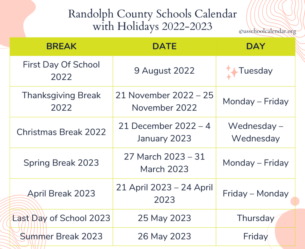 Randolph County Schools Nc Calendar 24 25 2024 Darya Michaeline