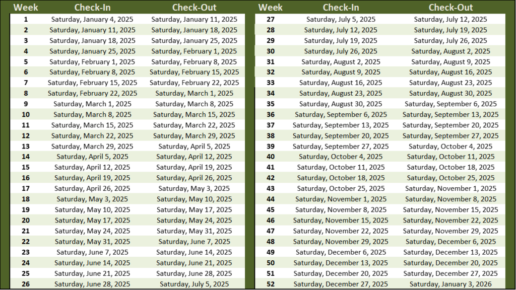 Redweek Timeshare Weeks Calendar 2025 Calendar Carla Cosette