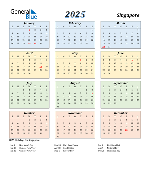 Singapore 2025 Calendar A Comprehensive Guide Design Printable 