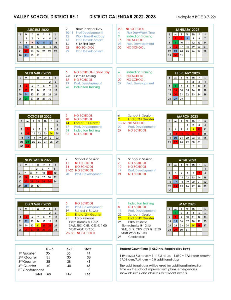 St Vrain Valley School District Calendar 2024 25 Bird Kassie