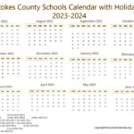 Stokes County Schools Calendar With Holidays 2023 2024