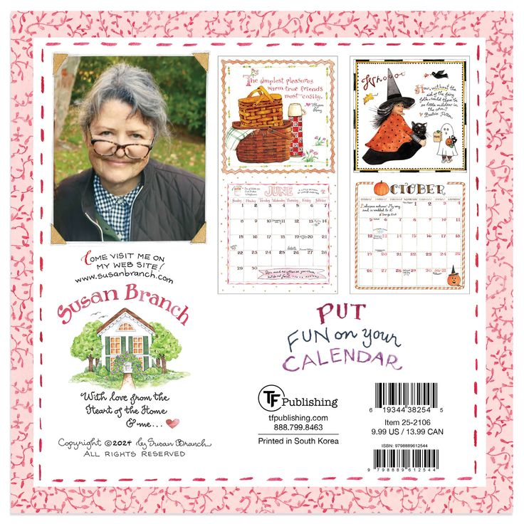 TF Publishing 2025 Susan Branch Mini Calendar Michaels In 2024 Mini 