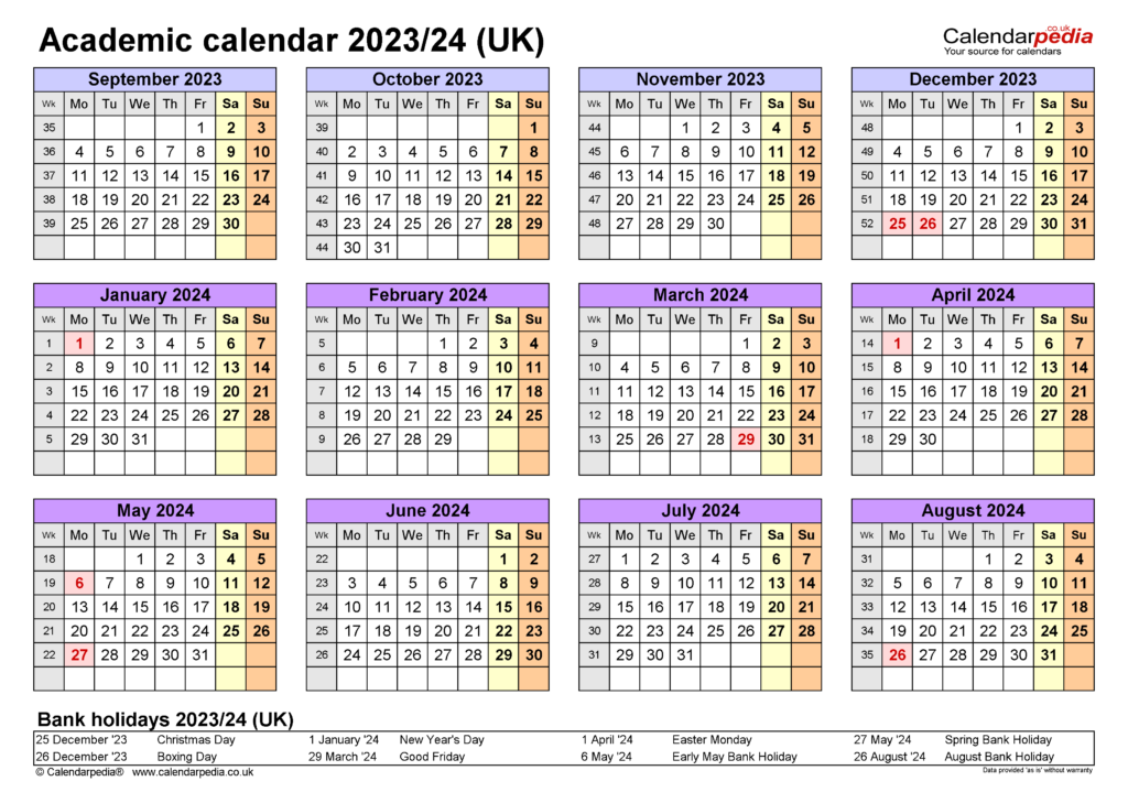 Uco 2023 2024 Calendar Printable Word Searches