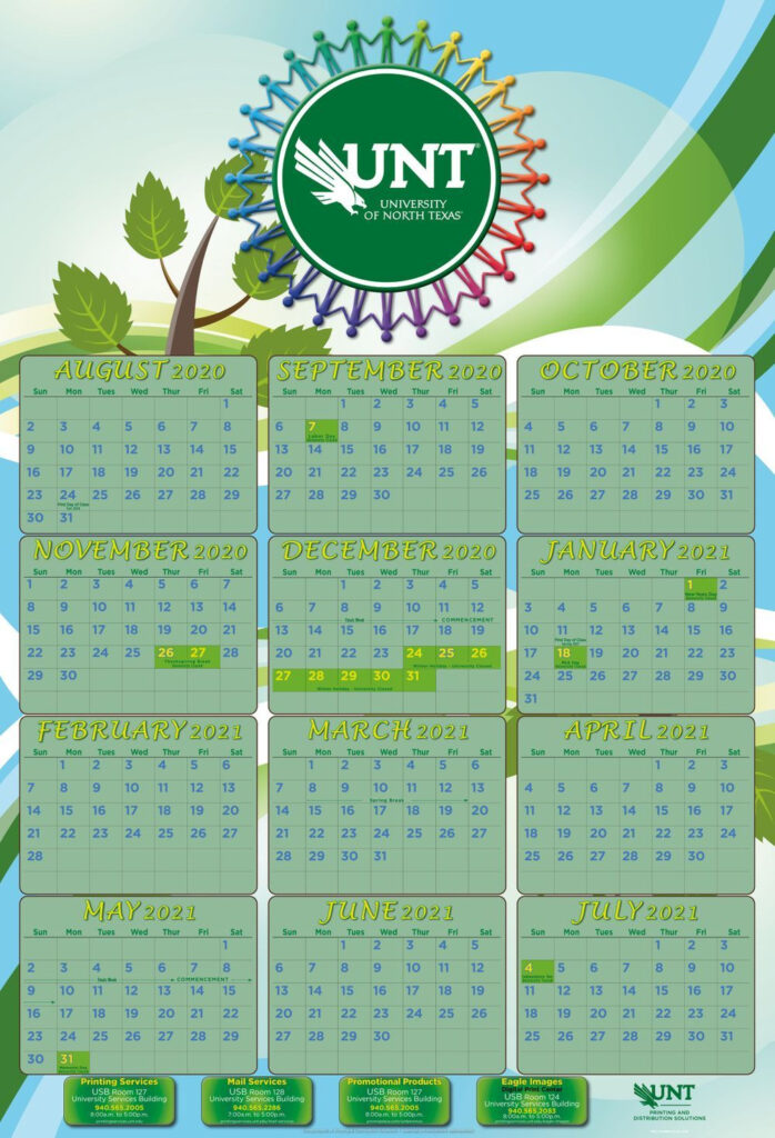 University Of North Texas Academic Calendar Perri Brandise