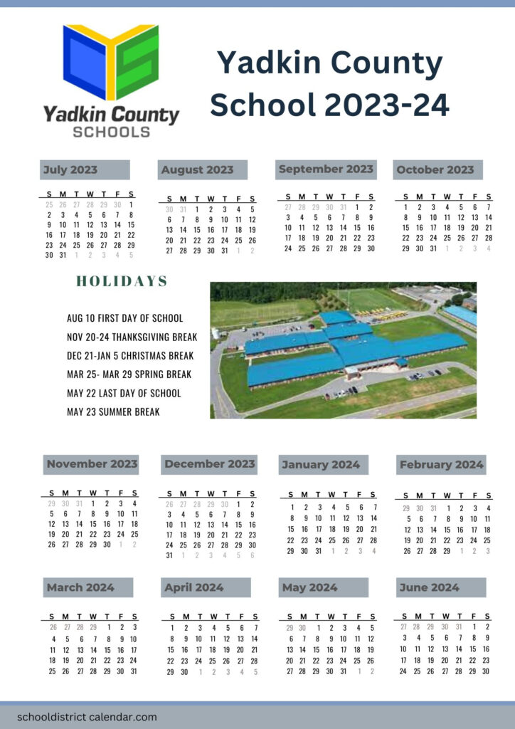 Yadkin County Schools Calendar Holidays 2023 2024